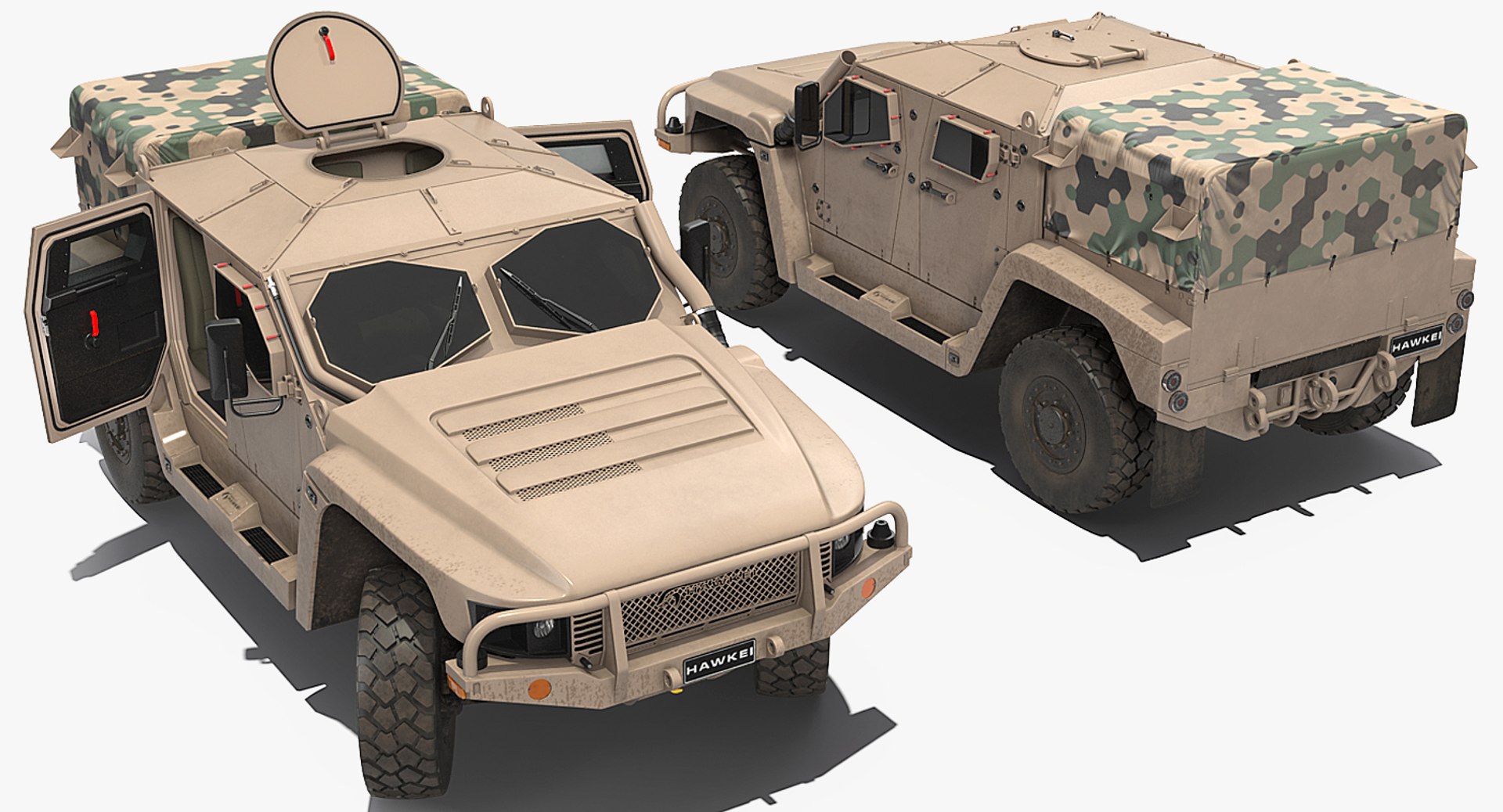 Hawkei 4x4 simple interior 3D model - TurboSquid 1359649