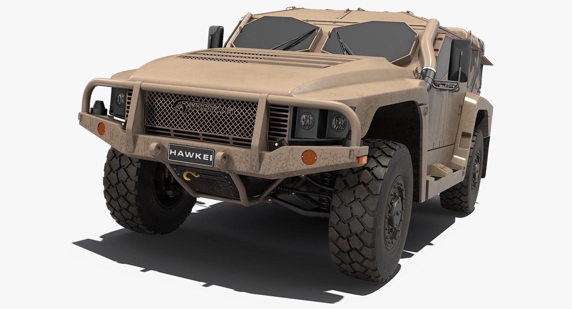 Hawkei 4x4 Simple Interior 3D Model 3D model preview
