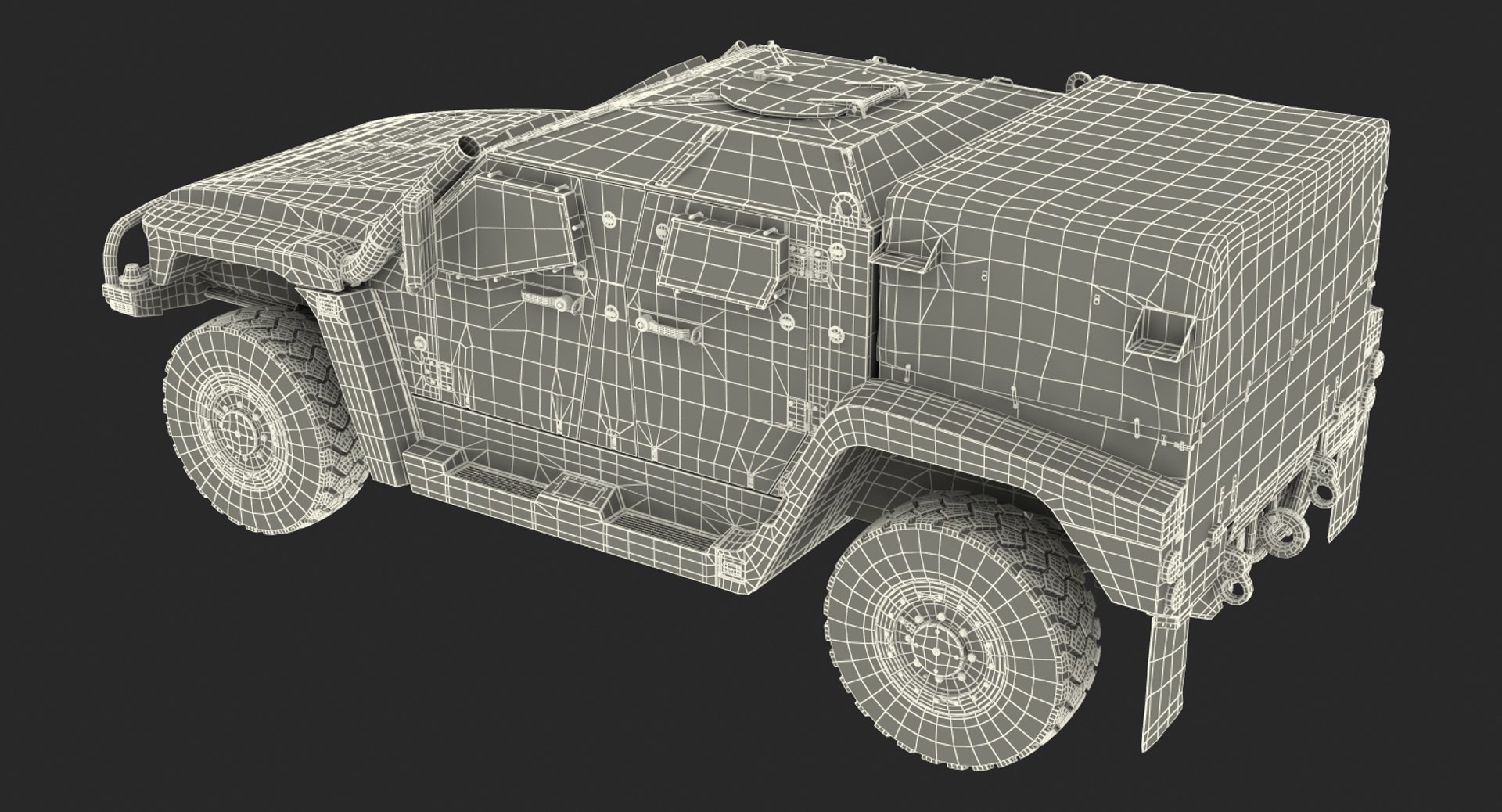 Hawkei 4x4 simple interior 3D model - TurboSquid 1359649