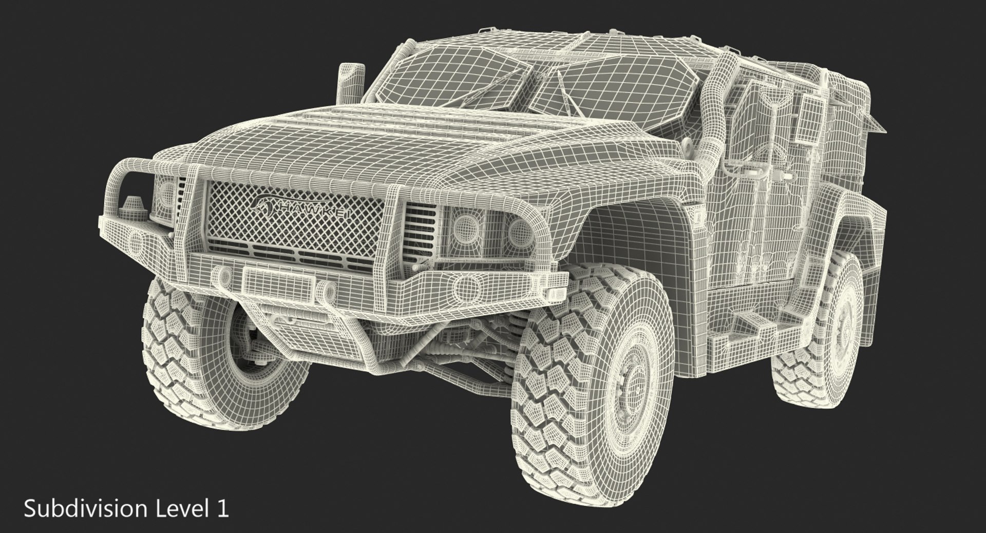 Hawkei 4x4 simple interior 3D model - TurboSquid 1359649