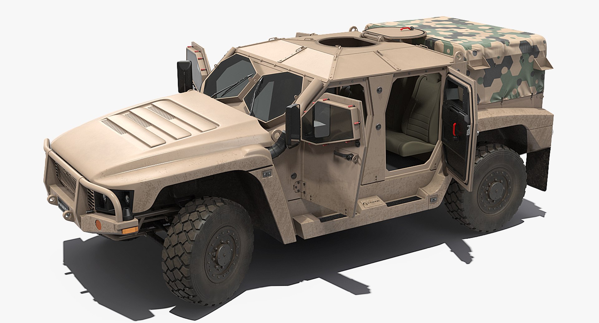 Hawkei 4x4 simple interior 3D model - TurboSquid 1359649