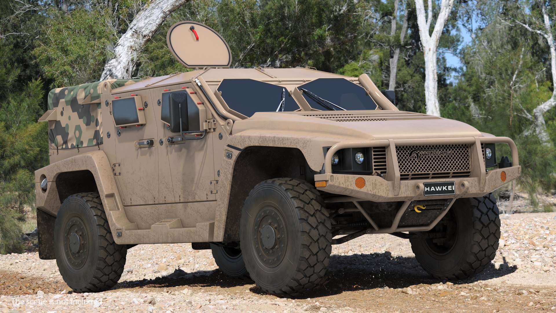 Hawkei 4x4 simple interior 3D model - TurboSquid 1359649