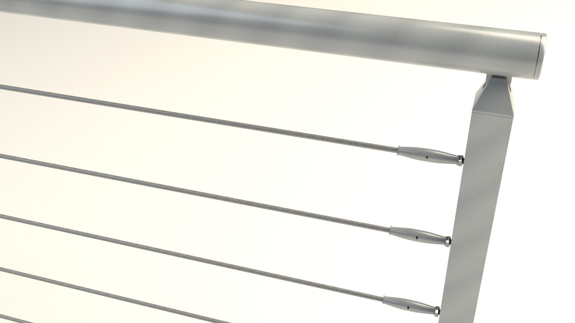 3d Model Of Steel Railing