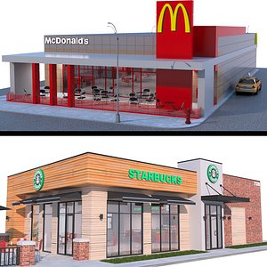 Starbucks and McDonalds