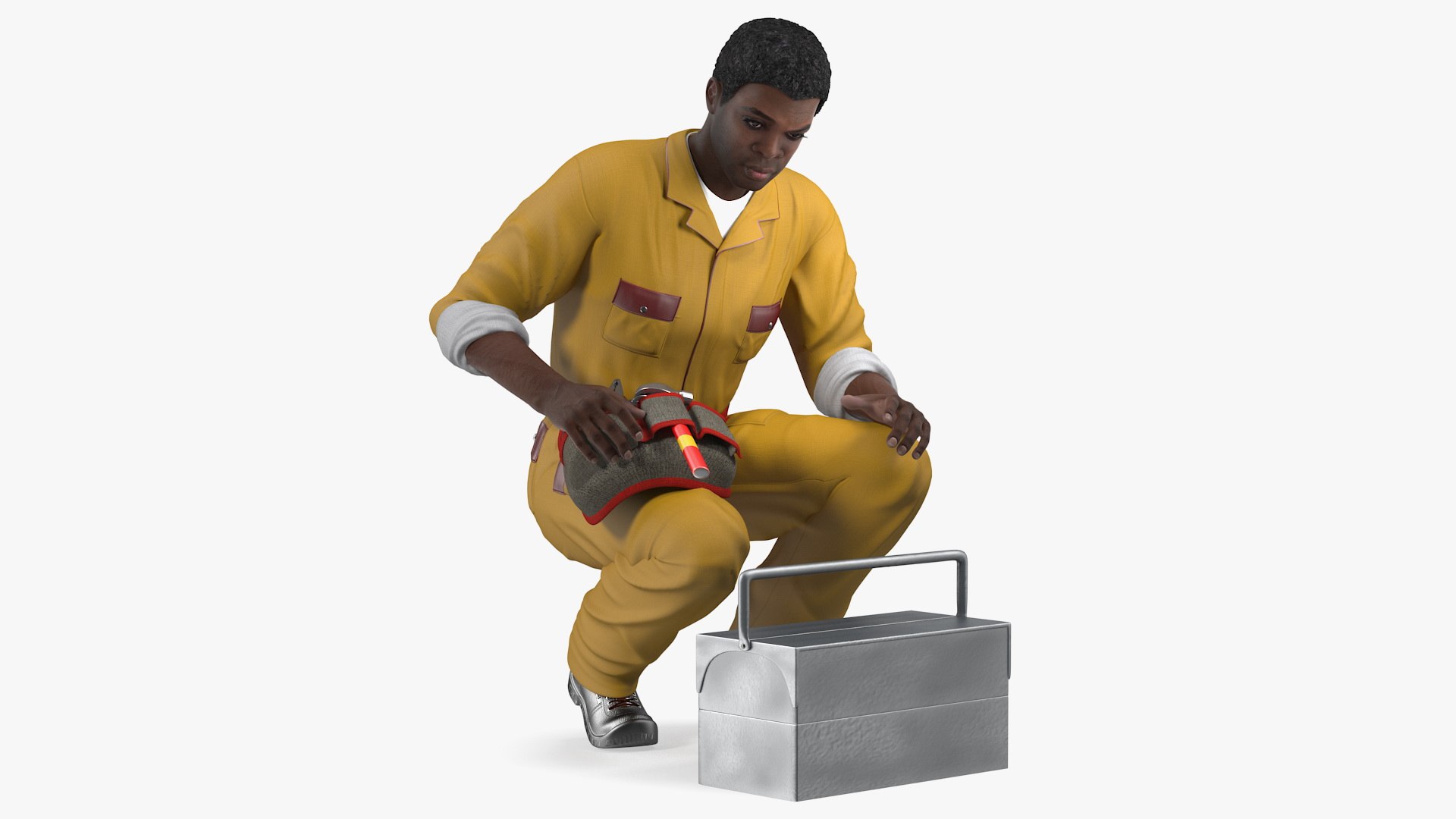 African American Locksmith 3D model preview