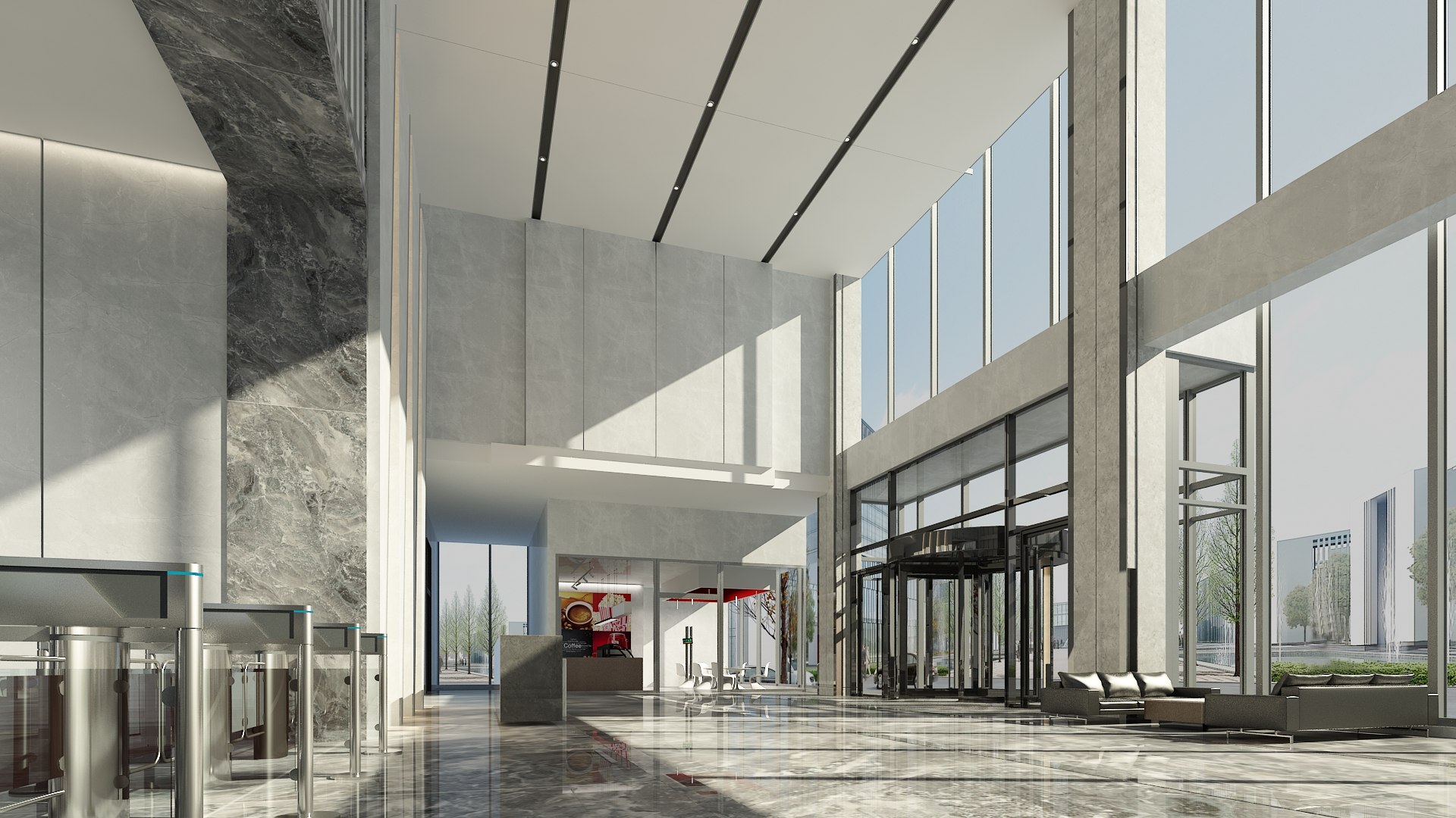 Modern Hall 22 Model - TurboSquid 2114163