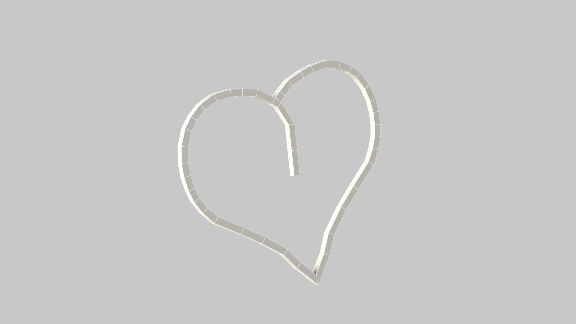 Heart Thin Line Icon 3D Model - TurboSquid 2380970