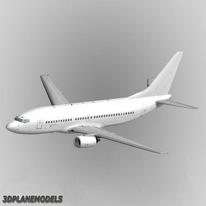 3ds max b737-300 generic white