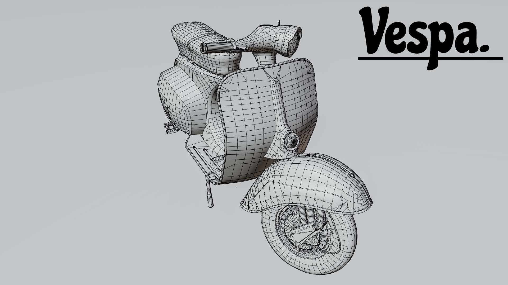 3D Vespa 1963 Scooter Model - TurboSquid 2326173