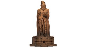 3D model thiruvalluvar statue