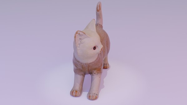 Cat statuette 01 low-poly 3D 모델 - TurboSquid 1954019