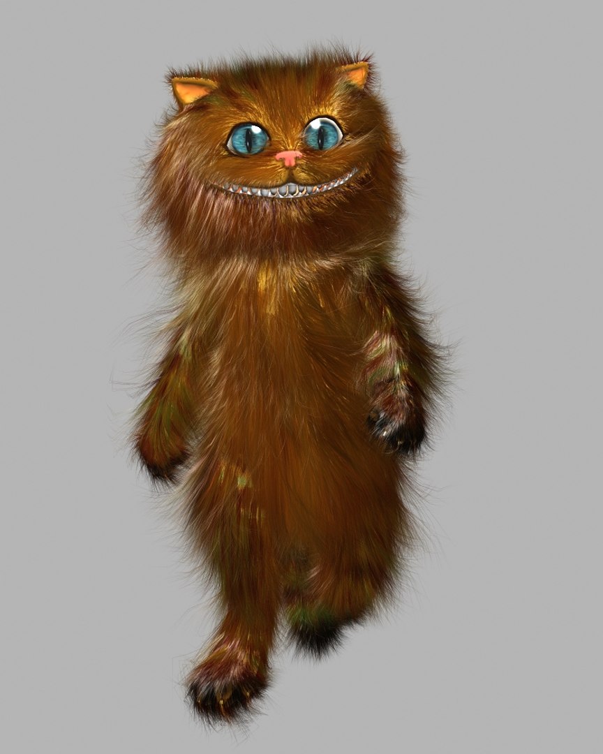 3d Max Character Ginger Cat Hair