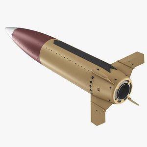 3D Lockheed Martin MGM-140 ATACMS Army Tactical Missile System model