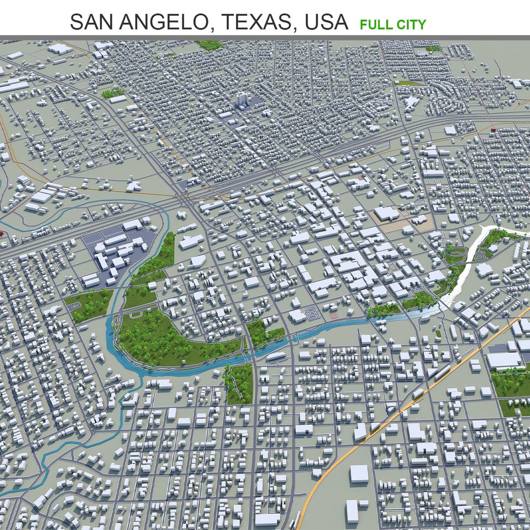 3D San Angelo Texas USA https://p.turbosquid.com/ts-thumb/Pz/XSeJ6q/1Y/sanangelotexasusa1/jpg/1618641539/1920x1080/fit_q87/07fe077a5bb42376e351431141e6d6c8bf947939/sanangelotexasusa1.jpg