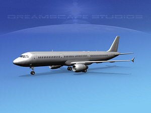 3d scale airbus model