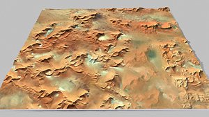 Desert landscape Eida Chad