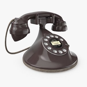 3D Retro Telephone 0001 model