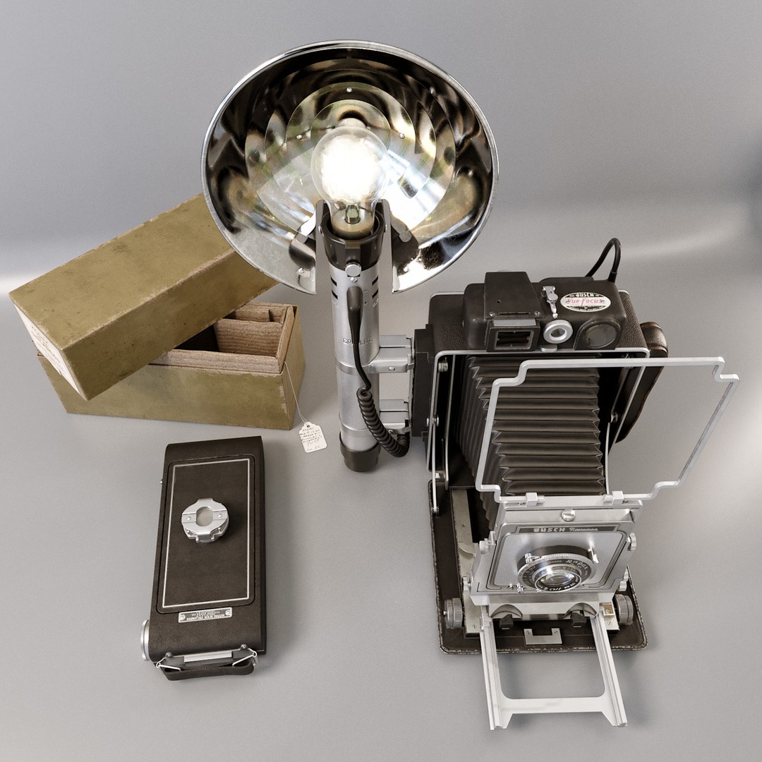 Camera Busch Pressman D 3D Model TurboSquid 1320384