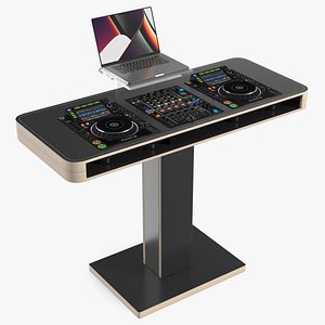 3D DJ Booth Black