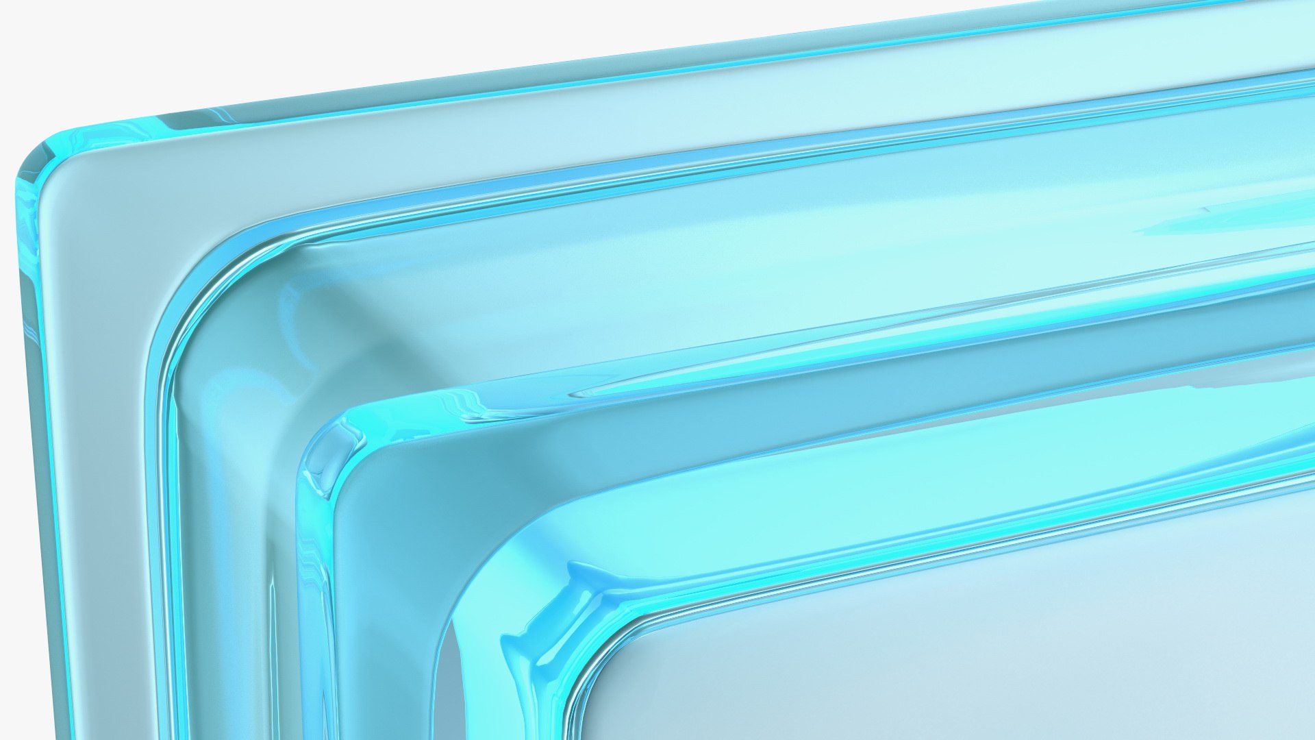 Blue Square Glass Block 3D TurboSquid 1830831