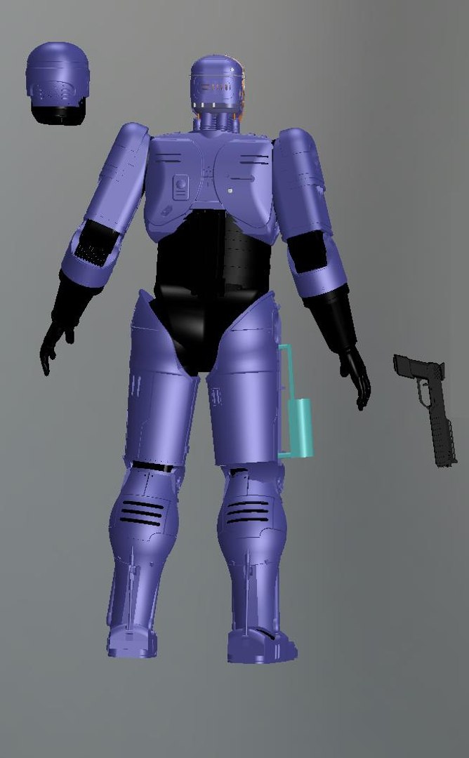 Robocop solidworks stl 3D model - TurboSquid 1296264