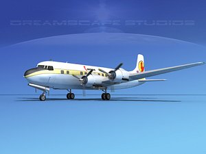 3d model of propellers douglas dc-6