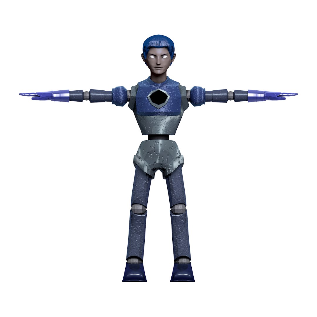 Blue Android 3D Model - TurboSquid 1325742