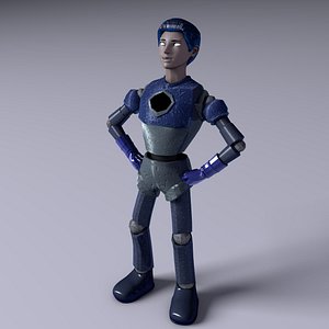 robotboy cartoon robot character 3D Model in Robot 3DExport