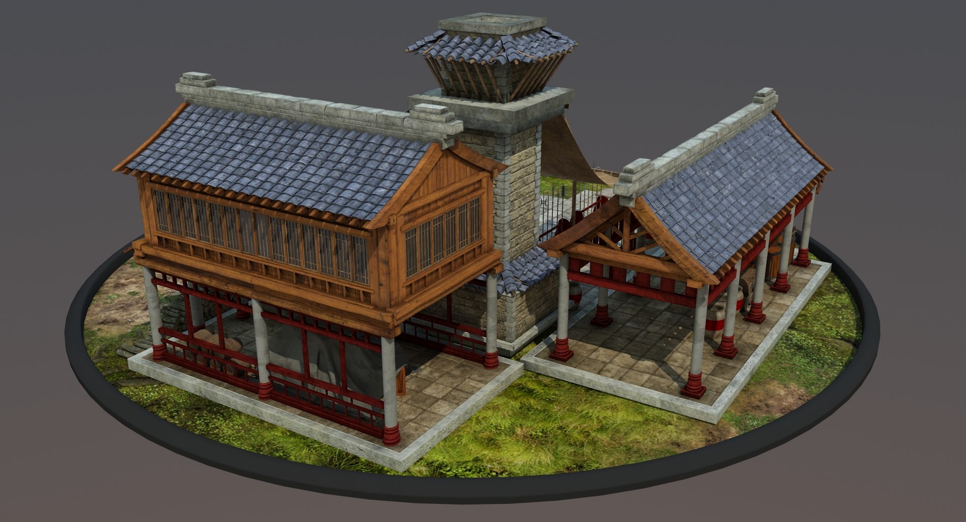 Medieval chinese blacksmith house 3D model - TurboSquid 1199071