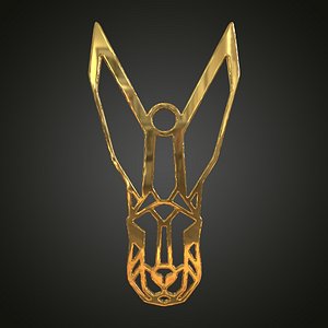 Linear hare pendant model