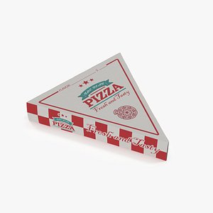 Triangle Pizza Slice Packaging Box 3D
