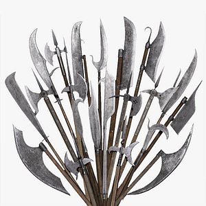 3D Medieval Weapon - Polearm II model