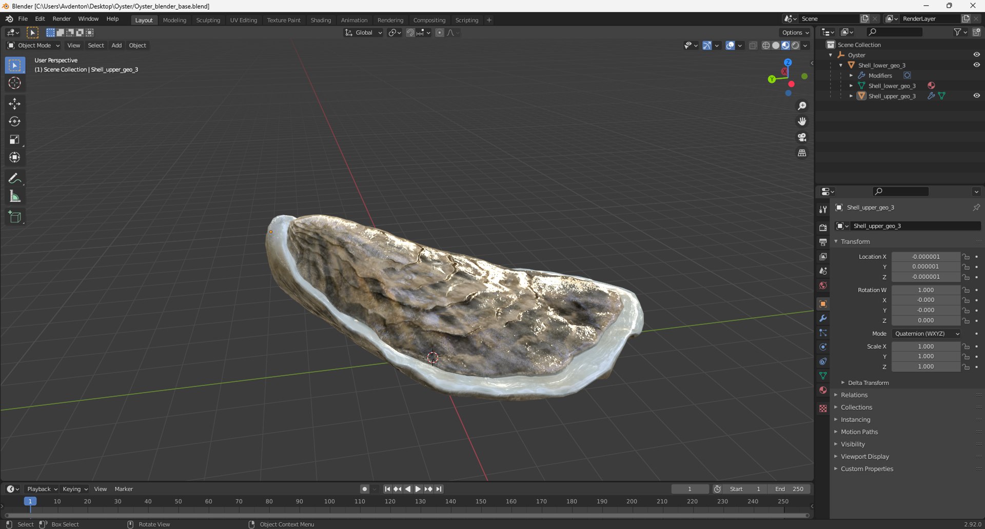 Oyster model https://p.turbosquid.com/ts-thumb/Q0/KzF75A/Di/oystervray3dmodel027/jpg/1723469110/1920x1080/fit_q87/f1466f3c43ee3da82ff0085a320c99af4b5070f7/oystervray3dmodel027.jpg