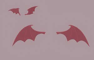 3D model Dragon Wings