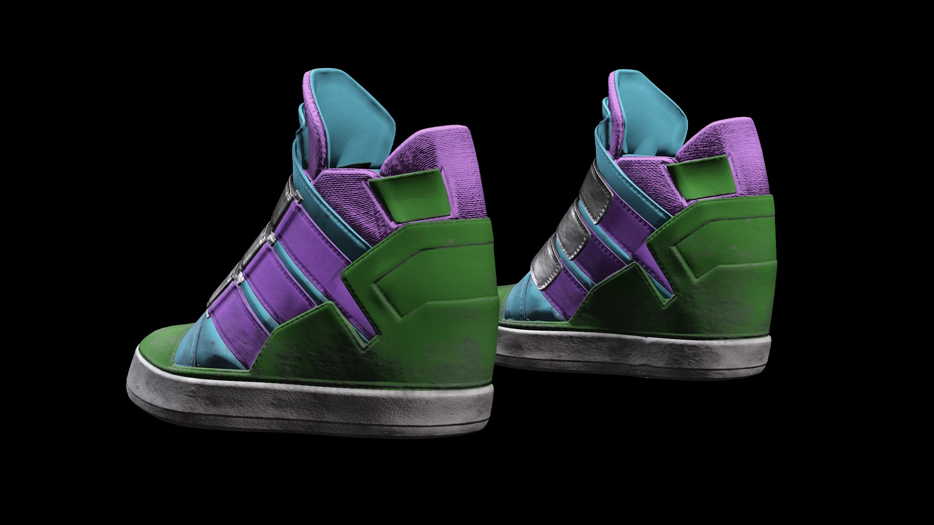 Multicolor High-Top Sneakers - Game-Ready 3D model https://p.turbosquid.com/ts-thumb/Q0/MuLwp6/pZ/3/png/1757685376/1920x1080/fit_q87/fb0a4135d8bb1fa7e33e123709bab01449be115d/3.jpg