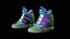 Multicolor High-Top Sneakers - Game-Ready