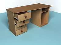 3D model of  a Computer Desk