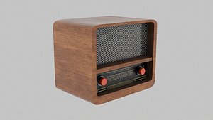 Vintage Radio 3D model model