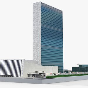 3D Headquarters of the United Nations model