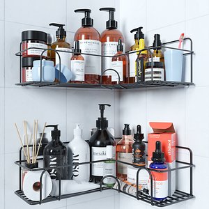 Bathroom Cosmetics Rack 04 3D