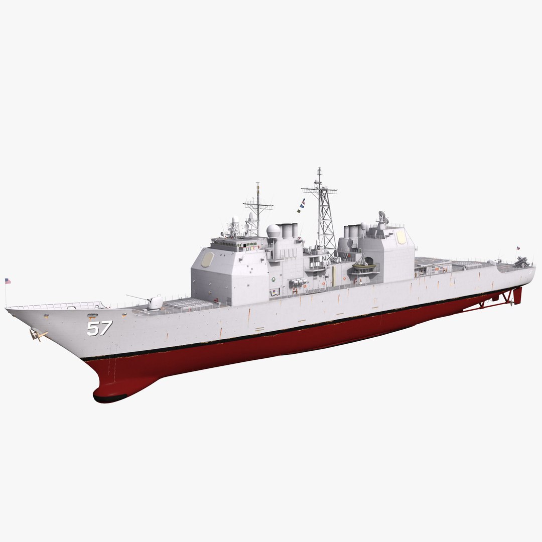 USS Lake Champlain CG-57 3D Model 3D model preview
