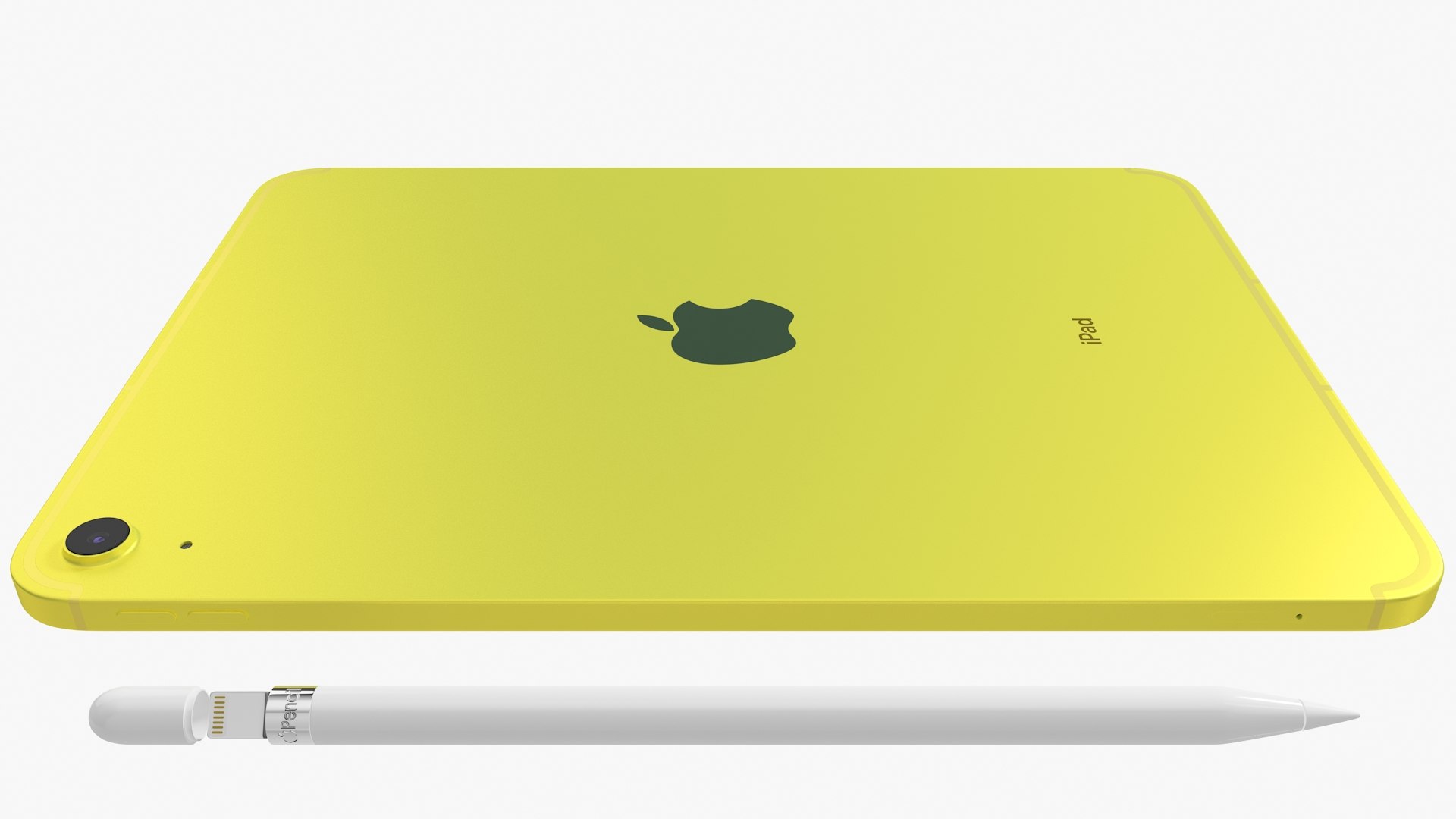 3D Apple IPad 2022 10th Gen WiFi-Cellular With Pencil Yellow