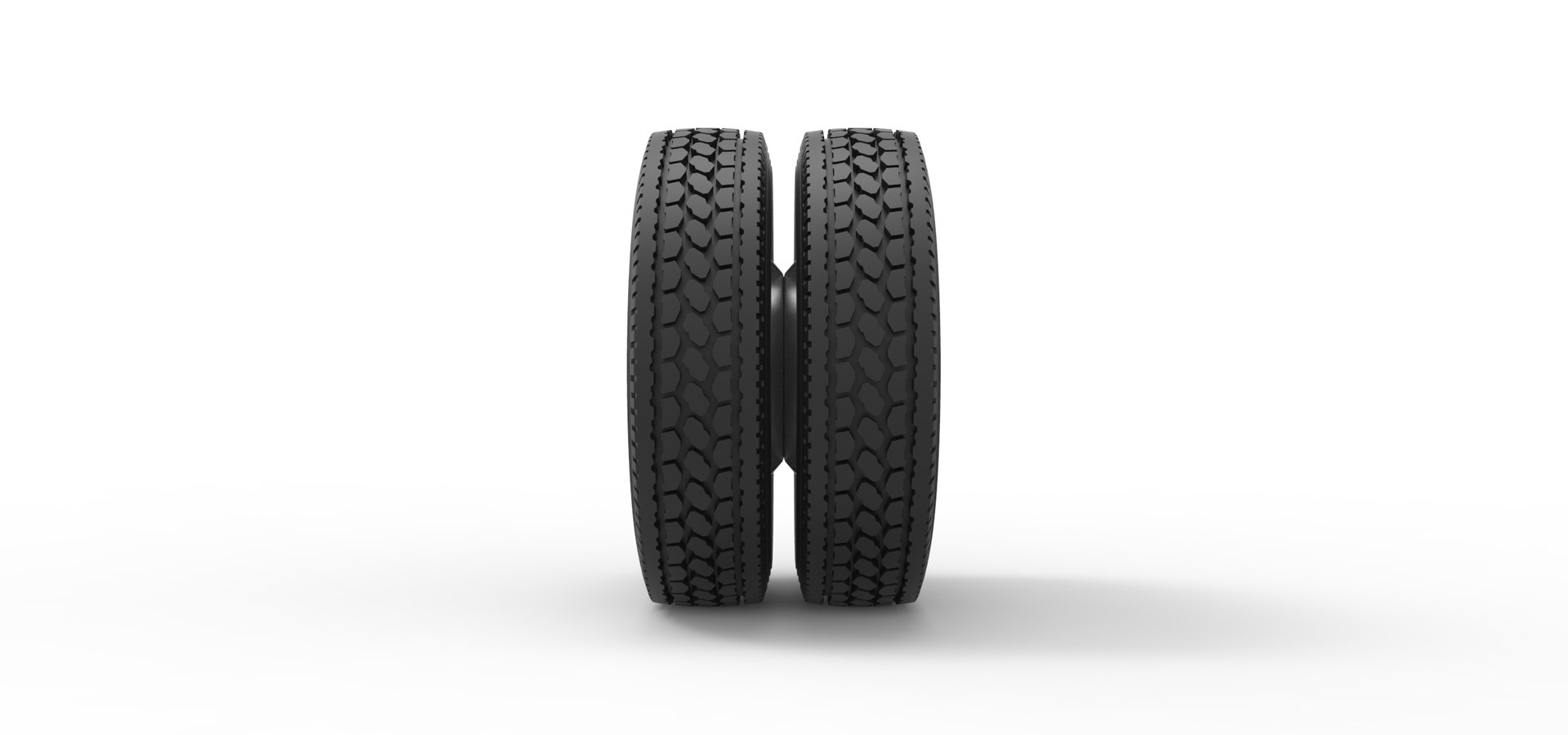 Diecast Rear Custom Wheel Of Semi Truck Version 2 Scale 1 To 25 3D ...