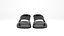 black leather sandals