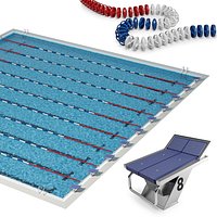 Olympic-size competition swimming pool