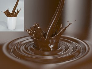 3D splash liquid - wave