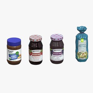 Peanut Butter Low Poly 3D model