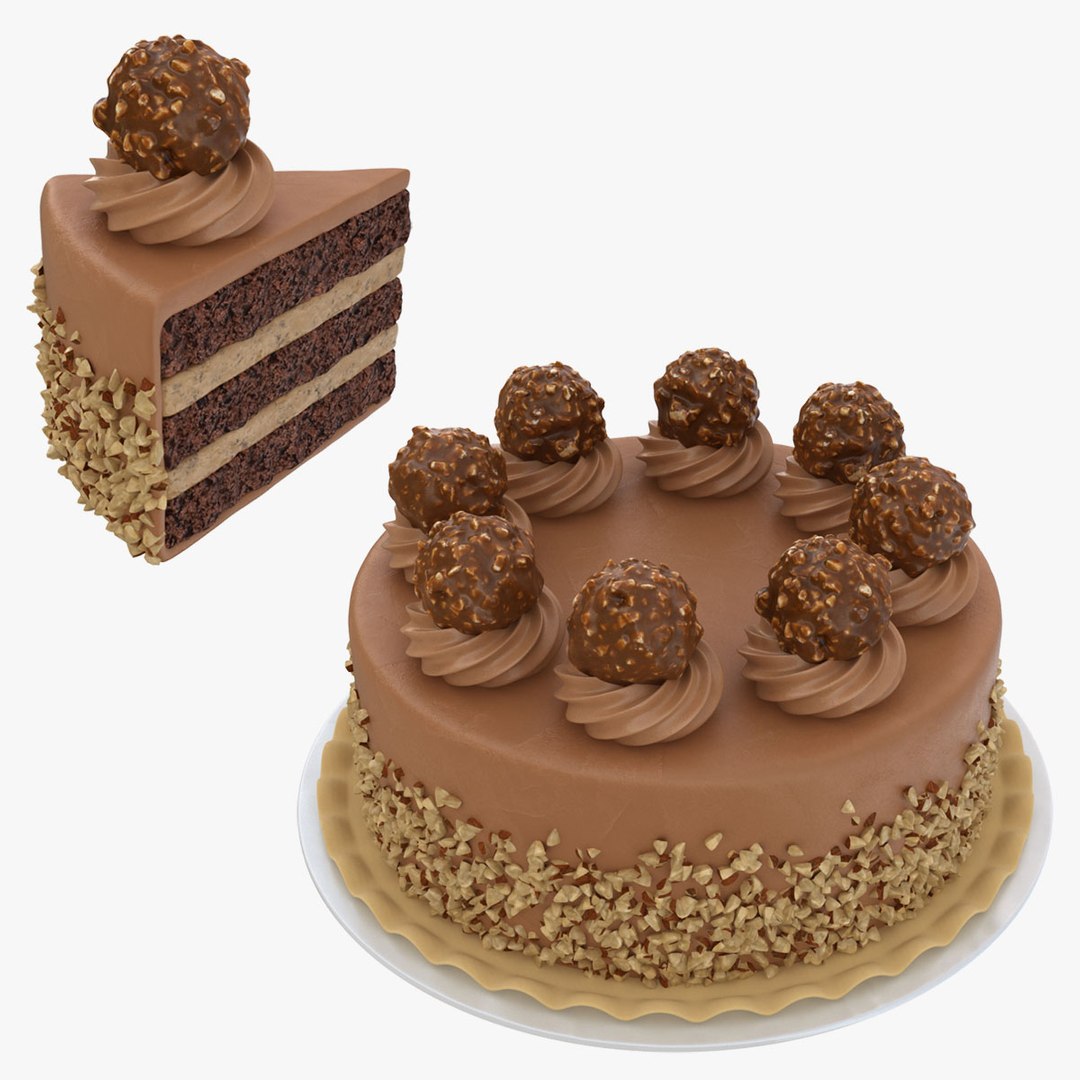 3D Ferrero Rocher Cake Collection - TurboSquid 2045554