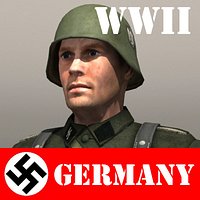german soldier and kar 98k WWII