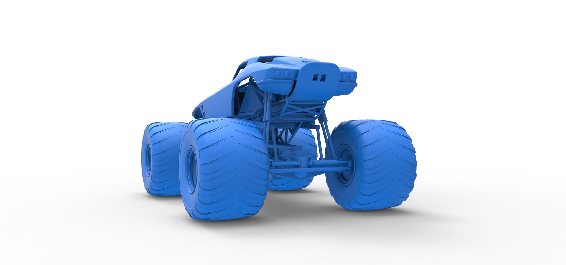 3D model Diecast sport car Monster Truck Scale 1 to 25 TurboSquid 2128656